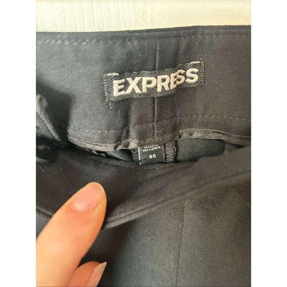 Express black ankle sailor style pants size 8R NWT - Picture 1 of 6
